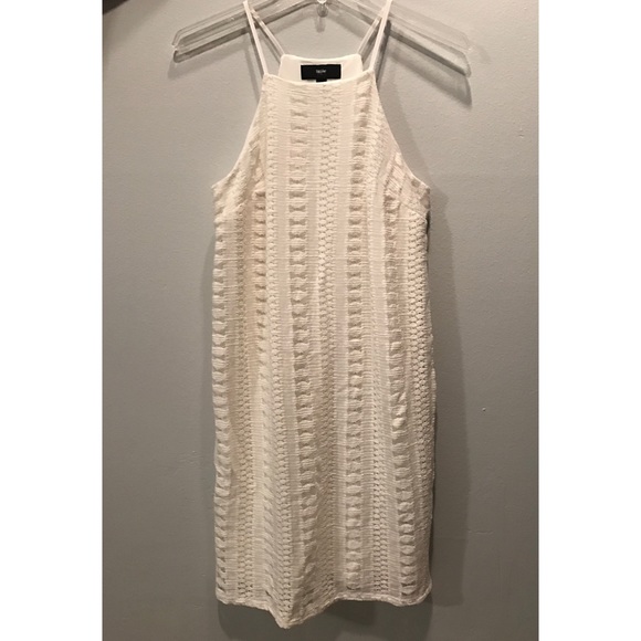 White High Neck Lace Dress - Picture 5 of 5